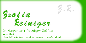 zsofia reiniger business card