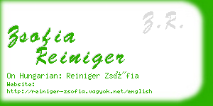 zsofia reiniger business card